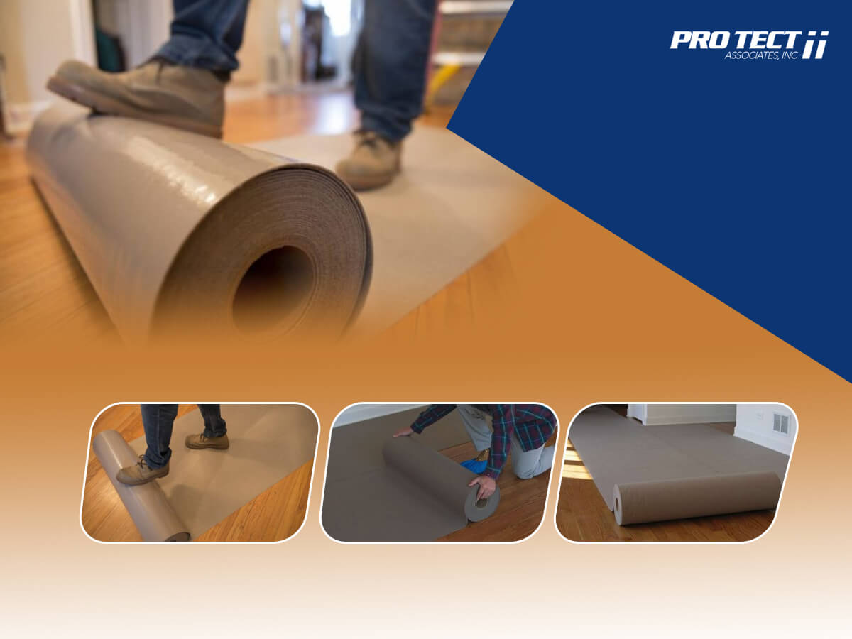 Hardwood floor protectors -  essential for jobsite 